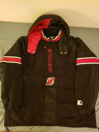Vintage Jersey Devils Starter Pullover Jacket Xl