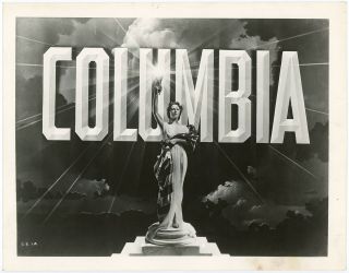 Iconic Columbia Pictures Logo Classic Torch Lady Jane Chester Bartholomew Photo