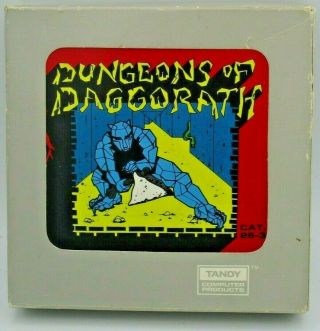 Vintage 1982 Tandy Dungeons Of Daggorath Trs - 80 Color Game From Radio Shack