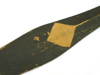 c.  1900 Northwest Coast Native American Indian Salish Canoe Paddle Wood Carved 3