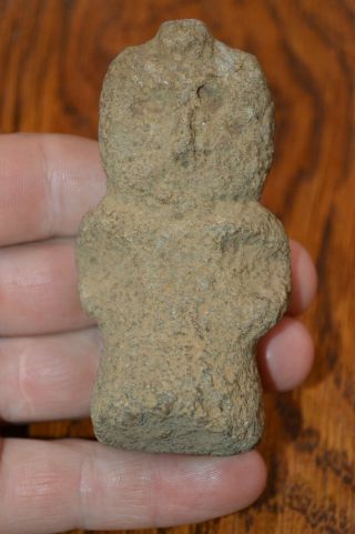 Very Rare Basalt Human Effigy Idol Kern Co,  California 3.  5 X 1.  75 Ex.  Anderson
