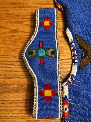 Great 1930’s Northern Plains Blackfeet Native Indian Beaded 10 Piece Dress Set 3