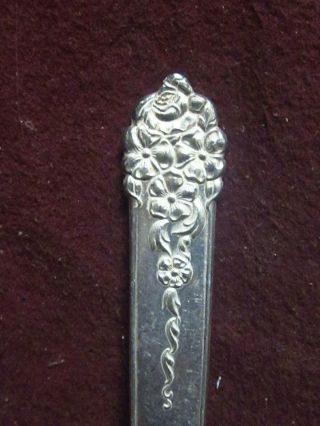 15 Silverplate KING EDWARD National Silver Co.  MOSS ROSE TEASPOONS 6 