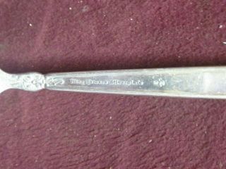 15 Silverplate KING EDWARD National Silver Co.  MOSS ROSE TEASPOONS 6 