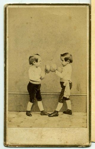 Midget - Commodore Foote And Col.  Small Boxing - Circus - Sideshow