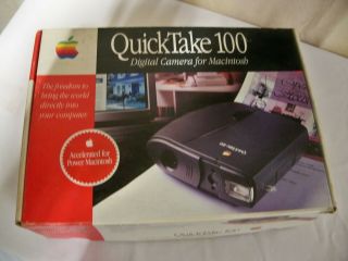 Vintage Apple Quicktake Digital Camera With Accessories,