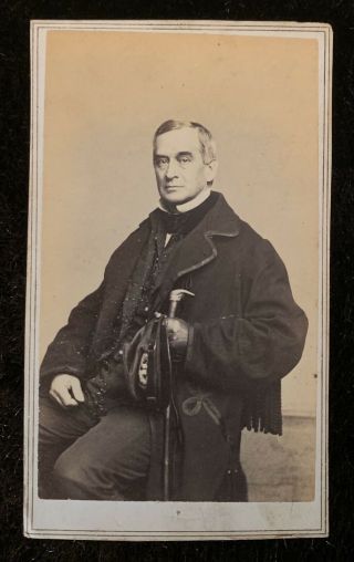 Antique Cdv Photo Card Civil War Officer Major Robert Anderson 16