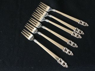 1847 Rogers Bros Is Seafood Forks 1969 King Frederick A/k/a Royal Empress (6)