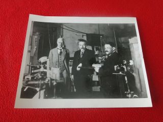 Vintage Type 1 8 X 10 Albert Einstein Photo Aip Niels Bohr Library