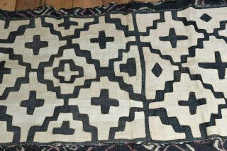 Long Kuba Cloth African Art Traditional Raffia Textile Plant Fiber Fabric,  Congo 3