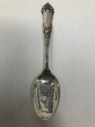 Reed & Barton Sterling Silver Souvenir Spoon Crouse College Syracuse York