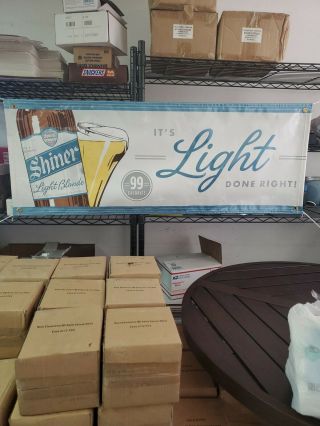 Shiner - Light Blonde 48x18 Beer Banner