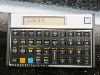 Hewlett Packard Hp 11c Scientific Calculator,  Case Vintage