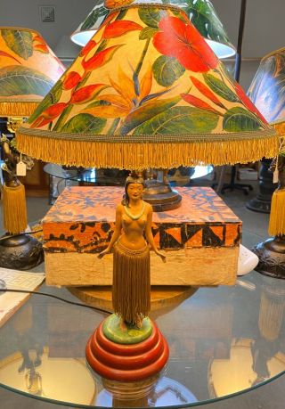 Vintage Hula Girl Lampshade