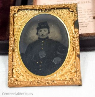 Thermoplastic - 1/9 Plate Geometric Case - Tintype - Civil War Soldier - (3 - 342) 4