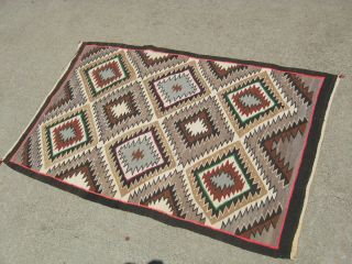 C1945 Navajo Rug Blanket Native American Indian Churro Wools.  99c&n0 R.  Dazzler