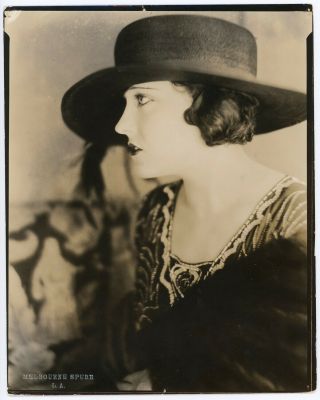 Silent Film Fashion Icon Gloria Swanson 1921 Melbourne Spurr Photograph