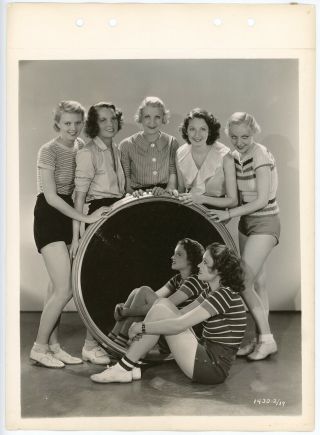 Pretty Pre - Code Showgirls in International House 1933 Pin - Up Photograph 2