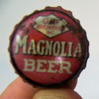 Magnolia Beer cork lined bottle cap Houston Galveston Texas Brewery 1930s 3