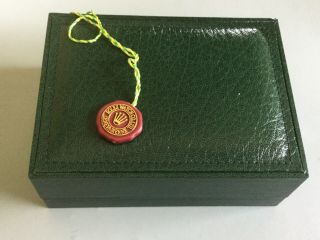 Vintage Green Rolex Watch Box With Display Inserts