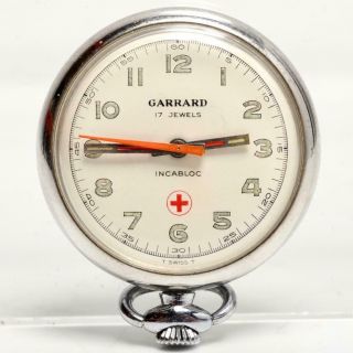 Vintage Garrard 17 Jewel Incabloc Pocket Watch,  Swiss Made,  Running (b)