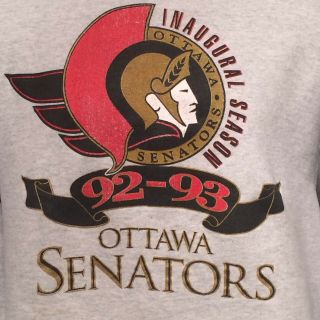 Vintage 1992 1993 Ottawa Senators 1st Inaugural Season Nhl Hockey Sweater Shirt