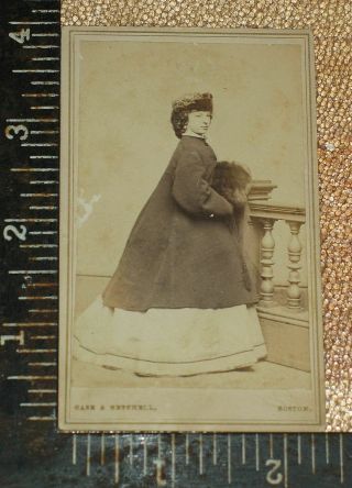 Cdv Civil War Actress Maggie Mitchell Confederate Sympathizerdanced On Old Glory