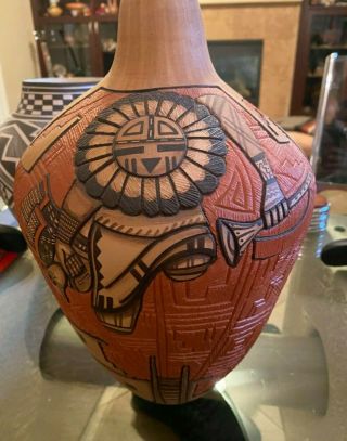Hopi Pueblo Pottery By Marty And Elvira Naha - Handcoiled