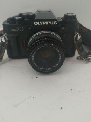 Olympus Ompc Slr 35mm Film Camera With S Zuiko 35 - 70mm 3.  5 Lens Vintage