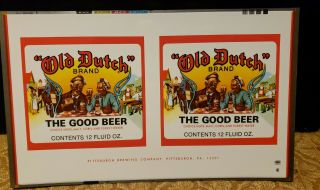 Old Dutch The Good Beer Pittsburgh Brewing Pa Unrolled 12 Oz Beer Can