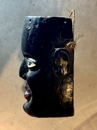 Vintage Mexican Festival Dance Mask,  VERY RARE,  Black Child,  Afro - Mexican,  c.  1940 3