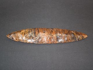 A Short Obsidian Wealth Blade,  Native American Indian Artifact,  By Ted Orcutt