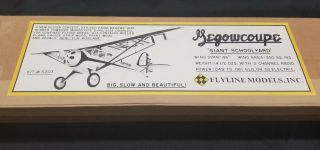 NIB Vintage Flyline Models Megowcoupe RC R/C Airplane Kit.  NEVER STARTED 2