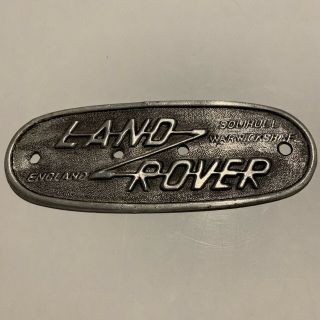 Land Rover Vintage Aluminium Emblem Solihull Warwickshire