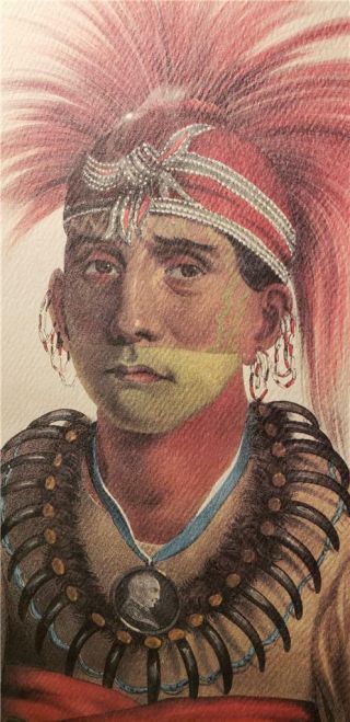 No - Way - Ke - Sug - Da - Otoe Daniel Rite & James G.  Clark Native American Litho 1842