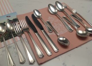 The Beverly Hills Hotel Vintage Flatware 14 Piece Setting For Two Hotel Silver