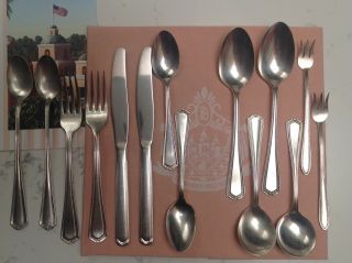 The Beverly Hills Hotel VINTAGE Flatware 14 PIECE SETTING FOR TWO Hotel Silver 2