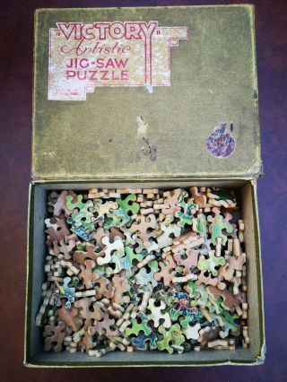 Ancien Vintage " Victory " Artistic Jig - Saw Puzzle 300 Pièces Contentments Gateway