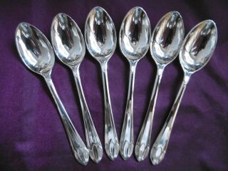 Lovely Set Of 6 Mappin & Webb Silver Plated Epns Tea Spoons Boxed