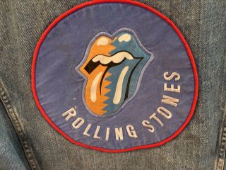 Rolling Stones Vintage 1989 Steel Wheels Tour Denim Jacket Adult Xl