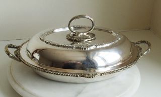 Vintage L & W S Ep Silver Plated Serving Dish 32.  5cm Long