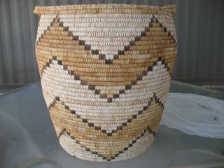 Monumental Papago Basket / Featured In A Book / Huge 20 " X 20 "