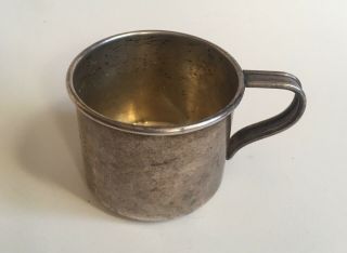 Vintage International Sterling Baby Cup K76 2” T 2.  5” D