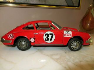 Vintage Tin Friction Race Car Porsche Japan 11 "
