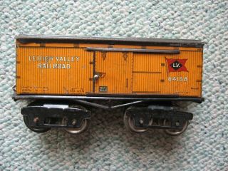 Vintage Ives Lehigh Valley Railroad Box (herald) Car Train Eight Wheel