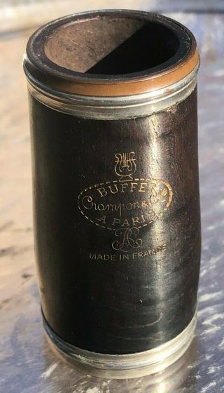 Buffet Crampon Bb Clarinet Barrel Grenadilla Vintage Paris France