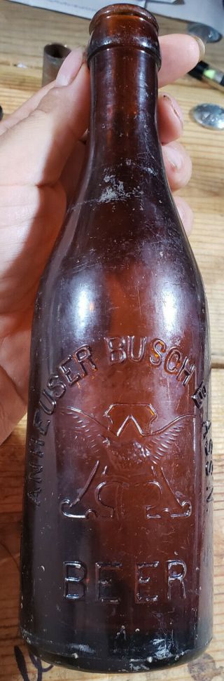 Anheuser - Busch Pre - Prohibition Beer Bottle - Budweiser ???