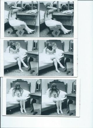 EXHIBIT SUPPLY CO.  COIN - OP STEREOVIEW 15 CARD SET Risque 2 2