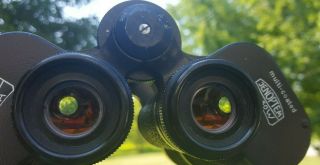 Vintage Carl Zeiss Jena Binoculars 10 X 50W JenOptem Multi - Coated Wide Angle 3