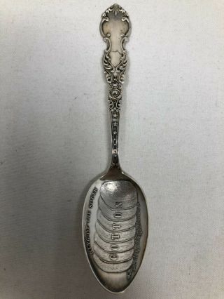 Sterling Silver Souvenir Spoon King Of The South Cotton